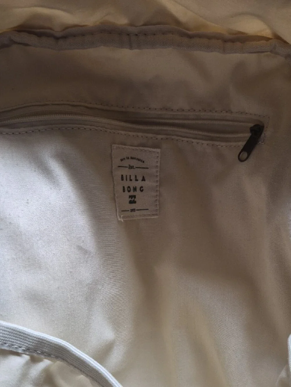 Billabong canvas backpack